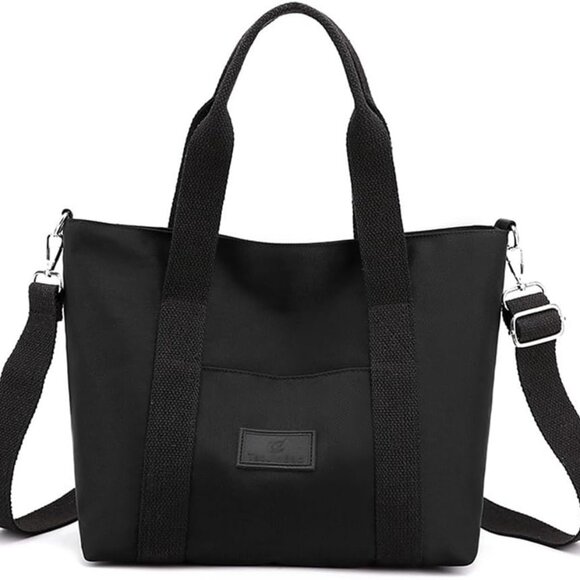 Nylon Tote Bag Women's Waterproof Crossbody Shoulder Purse with Zipper - Picture 1 of 7